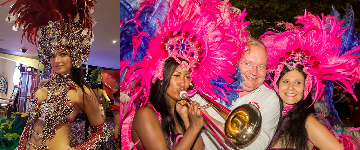 Tropisch Brassband voor en Limbo